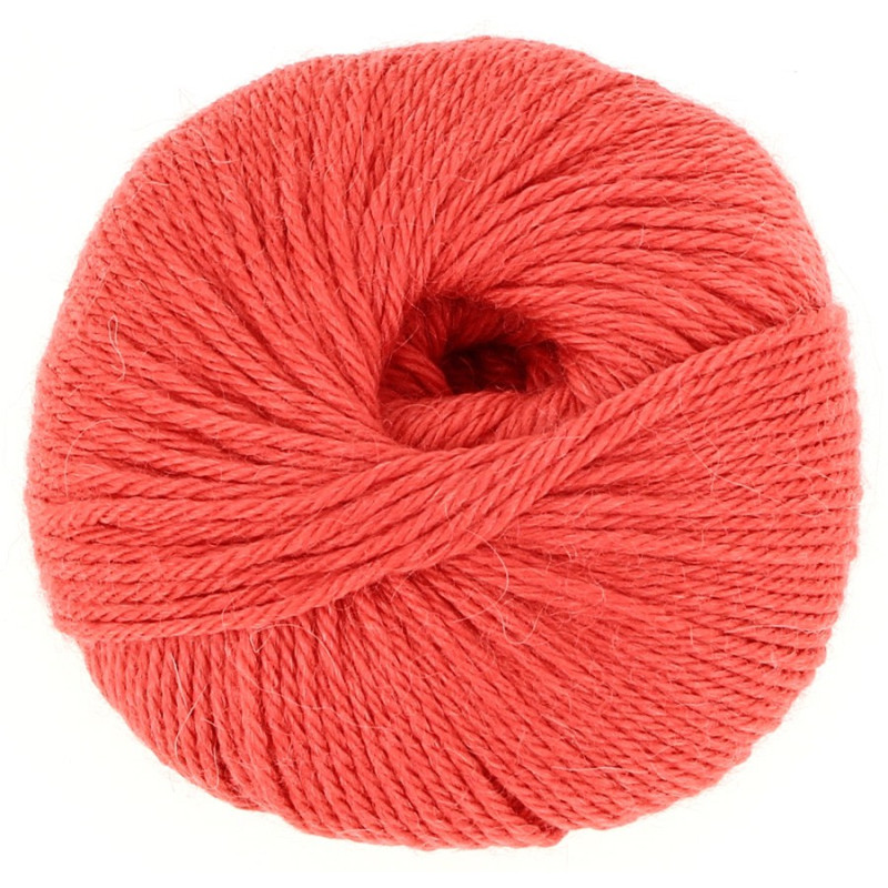 Baby Alpaca Wool - Coral - 50 gr.