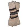 Combed Legwarmers - Natural Llama Wool