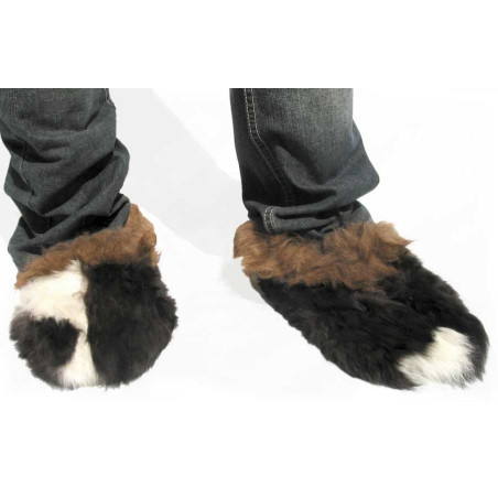 Plush Slippers for Adults - Alpaca Fur