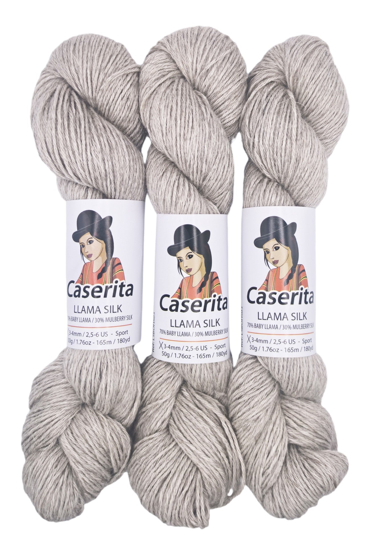 Gris perla - Baby llama y Seda - 50 gr./165 m.