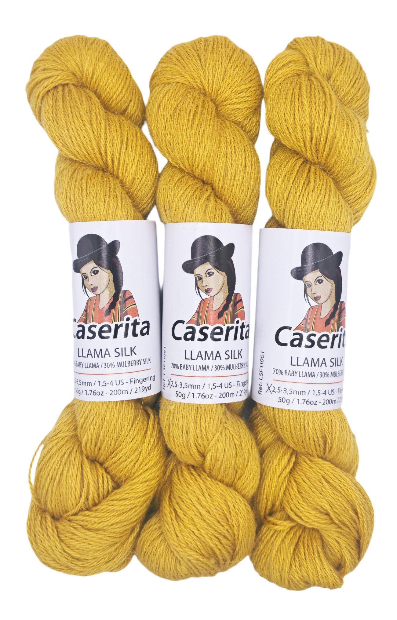 Amarillo Mostaza - Baby llama y Seda - 50 gr./200 m.