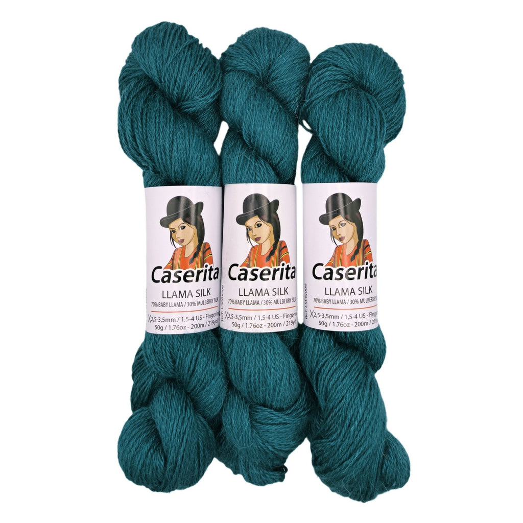Verde azulado - Baby llama y Seda - 50 gr./200 m.