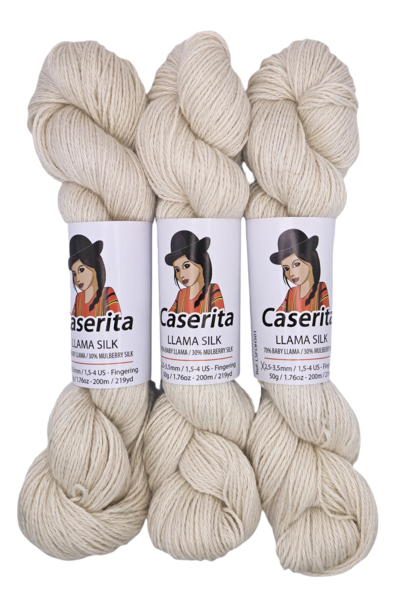 Blanco crudo - Baby llama y Seda - 50 gr./200 m.