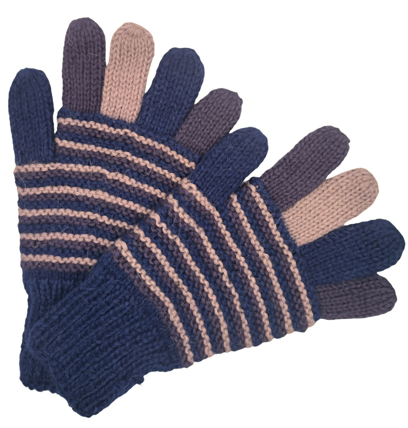 Talla M - Guantes coloridos - Tejidos a mano