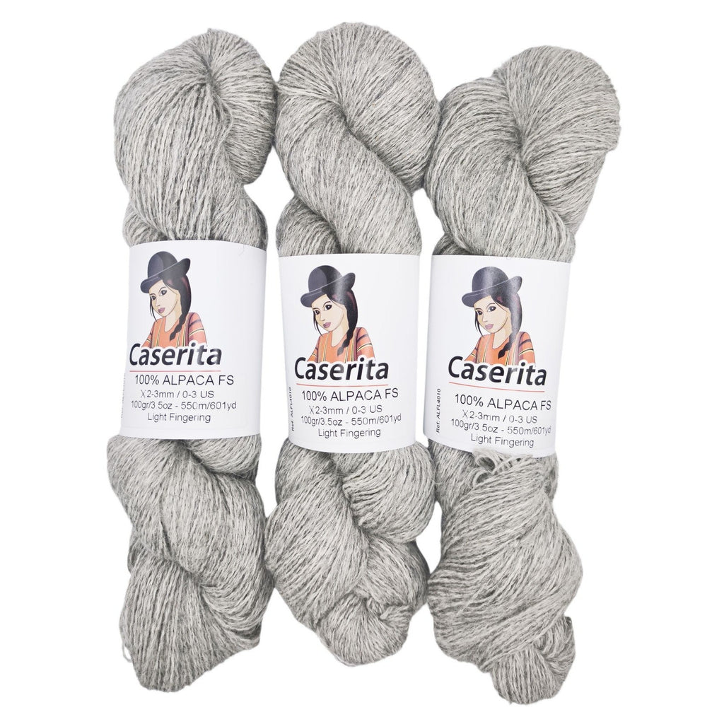 Gris claro - 100% Alpaca FS - 100 gr. / 550m